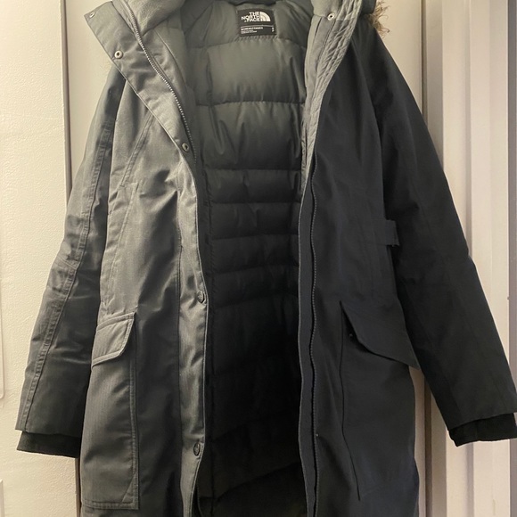 North Face Outer Boroughs Parka S Charcoal - Picture 3 of 8